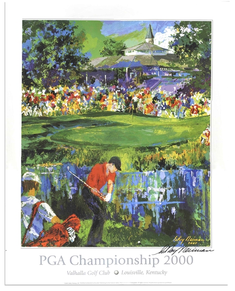 LeRoy Neiman Signed Poster of the PGA Championship 2000 Artwork